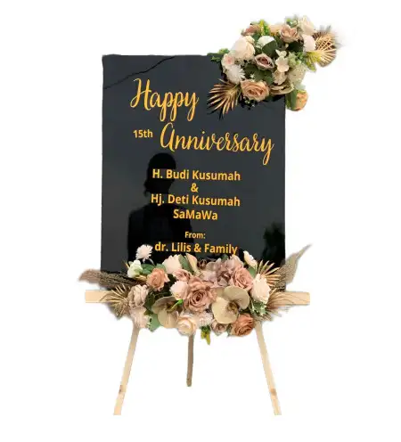 Papan Bunga Akrilik Krondonan